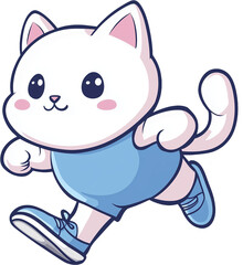 Fototapeta premium cat, running