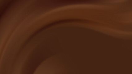 Smooth Dark Chocolate Brown Abstract Animation Background with Flowing Curves