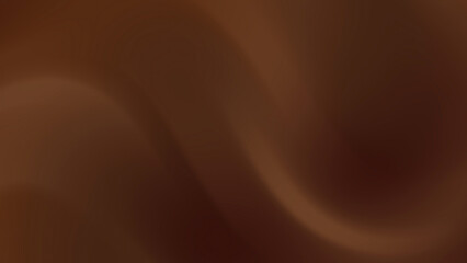 Dark Brown Silky Abstract Background with Smooth Gradient Curves