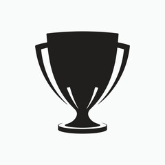 trophy black and white icon