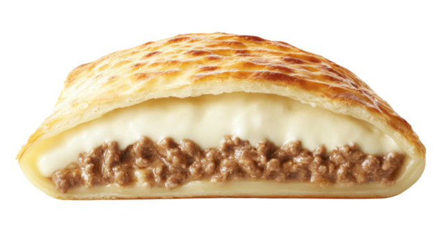 Delicious Layered Lasagna with Cheese and Meat Filling on Transparent Background