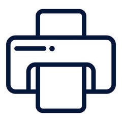 Outline Printer Icon
