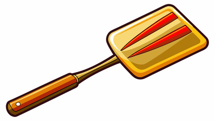 Straight edge baking spatula vector isolated illustration
Very beautiful white background