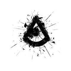 Shattered Glass, Abstract Crack Pattern, Broken Window, High-Resolution Texture