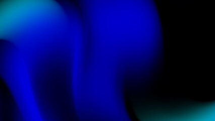 Electric Blue and Green Gradient Flowing Smooth Abstract Background Art