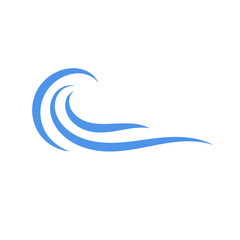 Naklejka premium Abstract Blue Wave