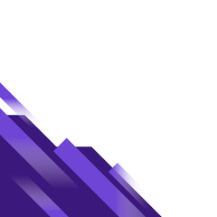 Fototapeta premium Abstract Purple Geometric Diagonal Stripe Corner
