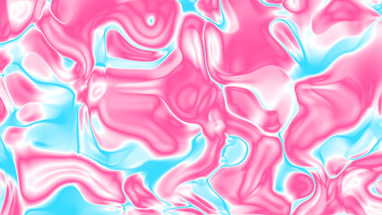 Soft Liquid Abstract Background with Pink Blue and White Colors Flow