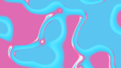 Liquid Fluid Background in Light Blue and Pink Abstract Gradient