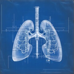 Lungs, anatomical blueprint