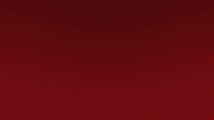 Solid dark red background with faint specks of light