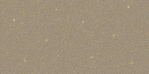 Gold glitter sparkles on transparent background. Abstract dust particles, yellow confetti png bg. Festive wallpaper for christmas poster, flyer, new year card, realistic vector glitter powder.