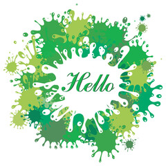 Hello . Vector Illustration