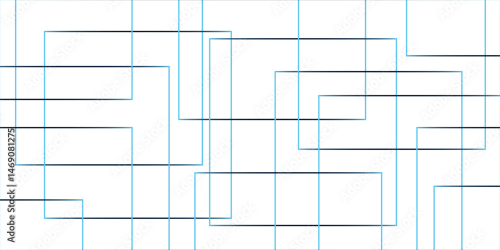 Poster abstract colorful geometric pattern square and random lines. glowing futuristic technology geometric