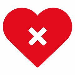 Obraz premium heart and cross