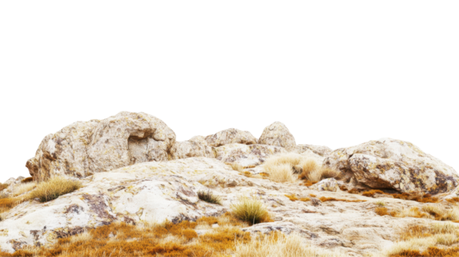 Rocky Natural Landscape with Barren Terrain and Earthy Tones Beneath Clear Sky