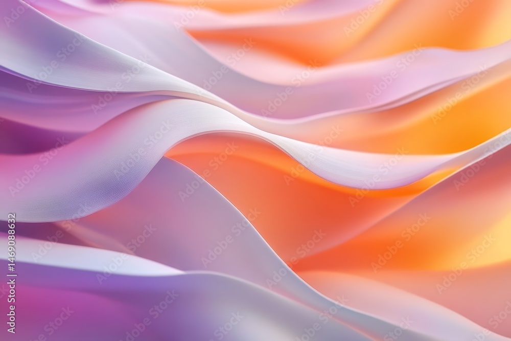 Aufkleber abstract design featuring soft color gradients and flowing curves.