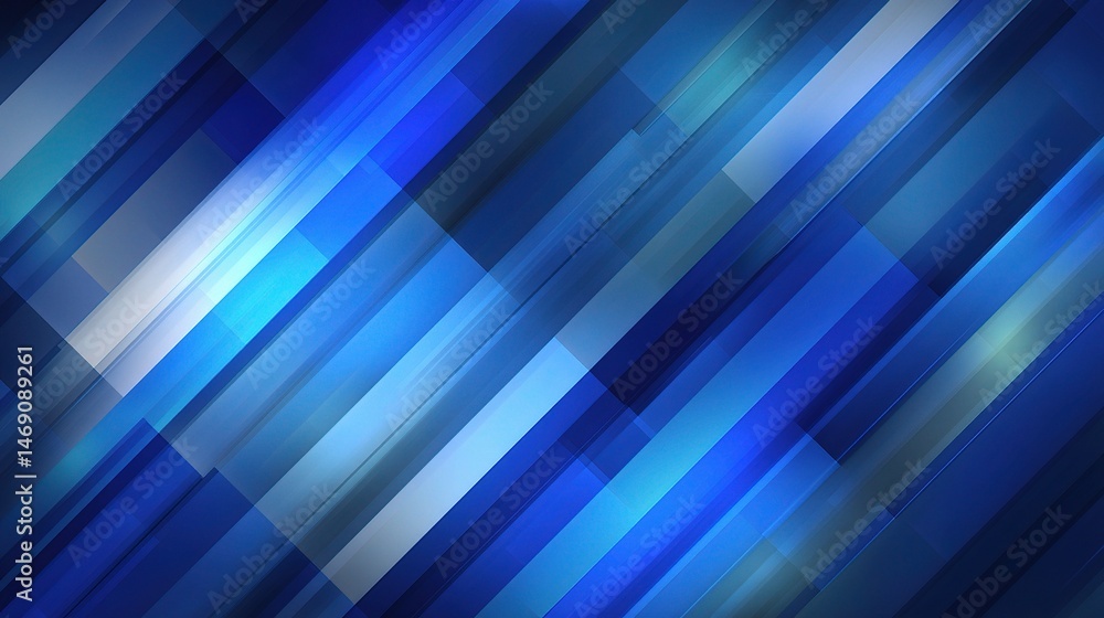 Poster abstract blue geometric background with diagonal shapes and lines