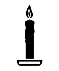 burning candle icon