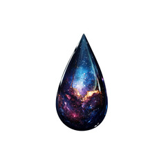Cosmic Teardrop Universe Contained Within a Single Drop