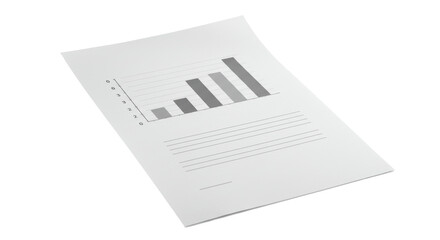 Isolated Business Report Graph Chart Data