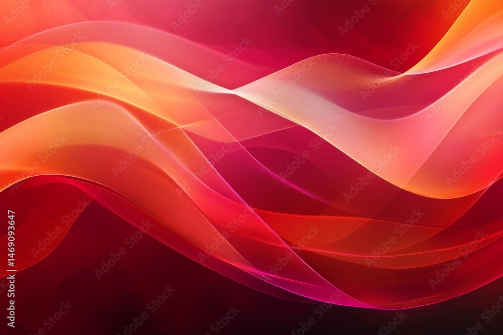 Aufkleber dynamic, flowing lines of vibrant color create a captivating abstract design.