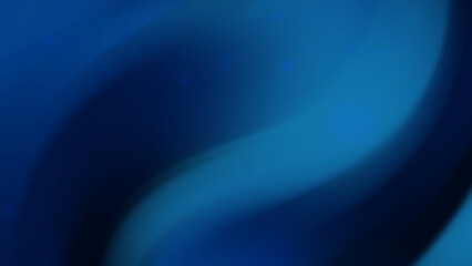 Blue Black Flowing Gradient Background with Light Particle Effects