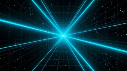 Fototapeta premium Cyber Grid Lines