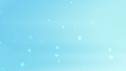 Soft Blue Gradient Background with Light Bokeh and Floating Particle Glow