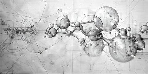 Materials Scientist , Nanotechnology Specialist, Molecular grid representing science
