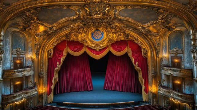 Grand Opera House Stage Curtain.
