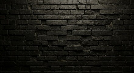Dark weathered brick wall texture
