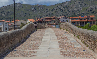 Medieval bridge of Barco de Avila, Spain