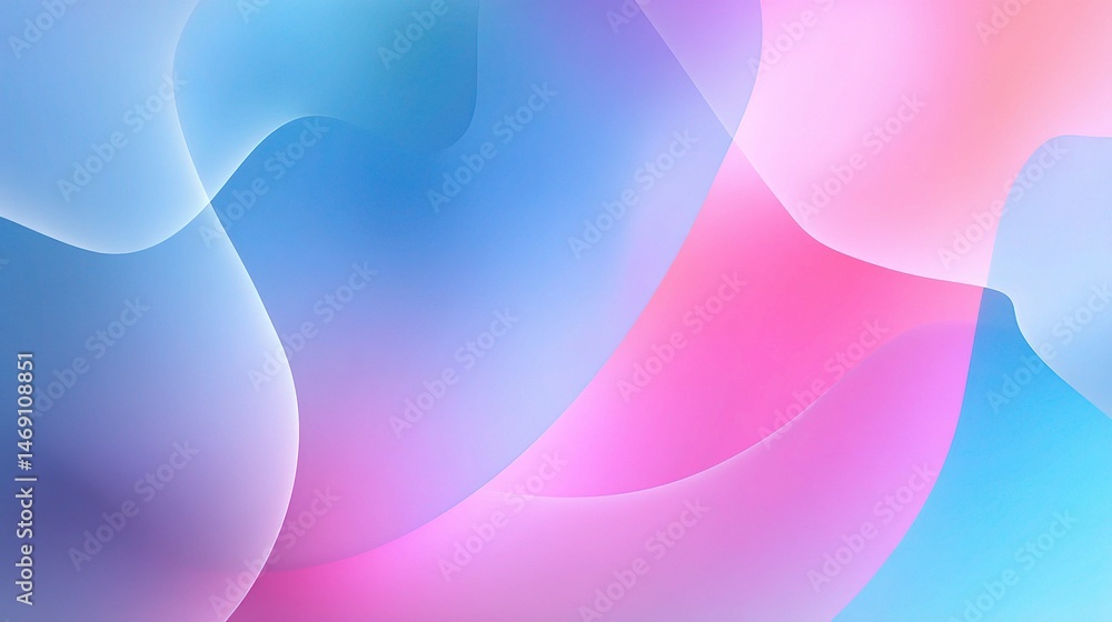 Poster Smooth Gradient Abstract Background in Pastel Hues for Design Use