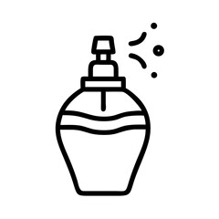 Scented Perfume Bottle Icon Design