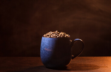 glass of champagne on a dark background.