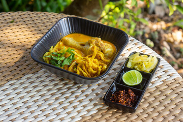 Chicken Khao Soi, a popular Thai dish