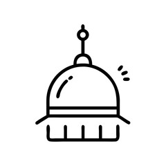 Mosque Dome Loudspeaker Icon Design
