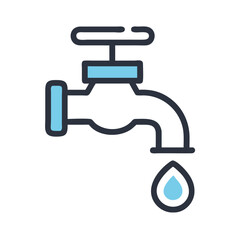 Ablution Water Tap Icon Design