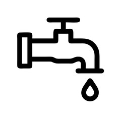 Ablution Water Tap Icon Design