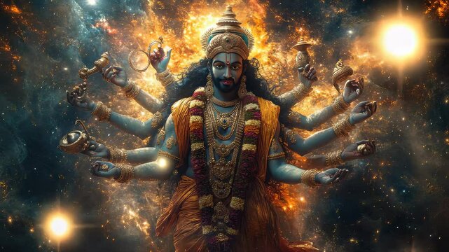 Sacred Vishnu paths: deity balance, Krishna birth, Vaikuntha rite, avatar cycle, mythic guide, protector spirit, Malaysia culture, Vishnu Jayanti, festival light, universal dharma keeper.