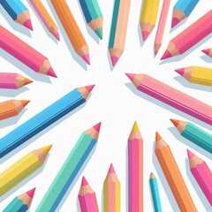colored pencils background