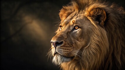 Majestic Gaze: The Lion King in Photorealistic Glory