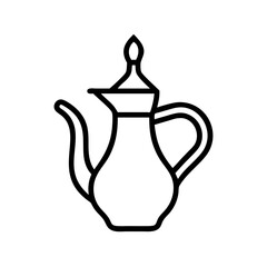 Arabic Coffee Pot Icon Design