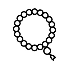 Islamic Prayer Beads Icon Design