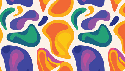 38. Funky Abstract Drops Colorful Texture