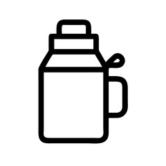 Water Thermos Flask Icon Design