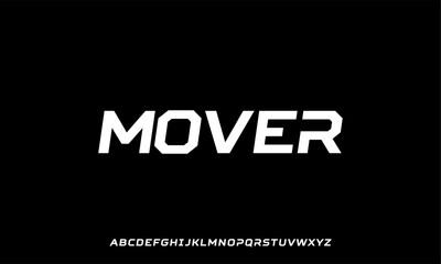 Mover is a bold and angular typeface inspired by motion and speed. Ideal for sports branding, automotive designs, activewear logos, gaming titles, and modern headlines.