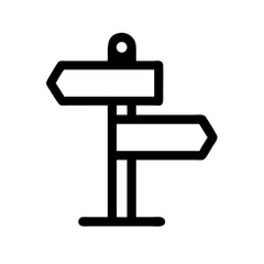 Signboard Post Icon Design