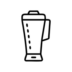 Glass Shaker Mixer Icon Design